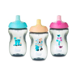 Tommee Tippee Active Sports Bottle แก้วหัดดื่ม ทอมมี ทิปปี้ 300 ml(10 ออนซ์) สำหรับเด็กอายุ 18 เดือน+ ของแท้