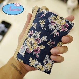 Nantita กระเป๋าสตางค์ กระเป๋าใส่เหรียญ 1 ซิป 3 ช่อง