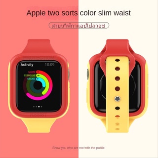 สายนาฬิกาข้อมือซิลิโคน  สาย Apple watch สาย Applewatch Series 7 สาย iwatch se สาย applewatch 6