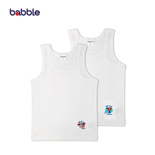 [ลด12%พิมพ์8J6S4HAY] BABBLE เสื้อกล้ามเด็กผู้ชาย เสื้อซับในเด็ก ผ้าฝ้าย 100% สำหรับเด็กอายุ 1 ปี - 9 ปี (II003)