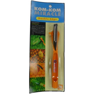 มีดปอกเปลือก KOM KOM MIRACLE ด้ามส้ม  KNIFE PEELER KOM KOM MIRACLE