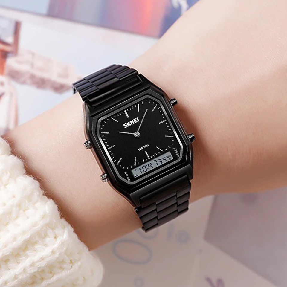 นาฬิกาผู้หญิง นาฬิกาสมาทวอช ⌚SKMEI สินค้าแท้ 💯 รุ่น SK-1220 2 ระบบ