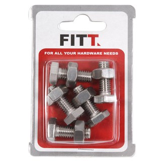 สกรูหัวหกเหลี่ยม 3/8 นิ้วX1 นิ้ว 5ชุด HEX MA SCREW SP 3/8"X1" 5 SET