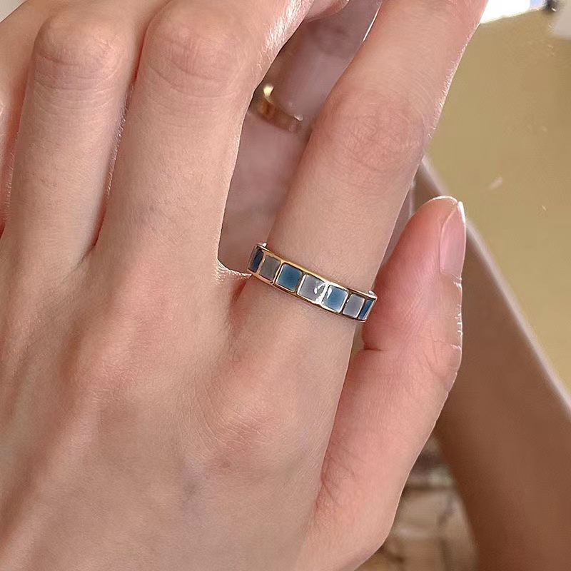 แหวนงบมรกตอินเทรนด์สําหรับผู้หญิงของขวัญเครื่องประดับแฟชั่นสไตล์เกาหลี - รูปที่ 4