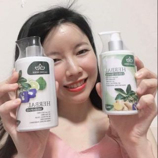 Glosh shampoo conditioner แชมพู &amp; ครีมนวด สมุนไพร 8 ชนิดในขวดเดียว แก้ปัญหา ผมหลุดร่วง รากผมไม่แข็งแรง ผมหงอก