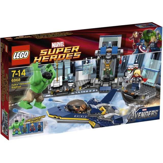 Lego 6868  Super Heroes Marvel  : The Avengers - LegoHulk's Helicarrier Breakout Year 2012