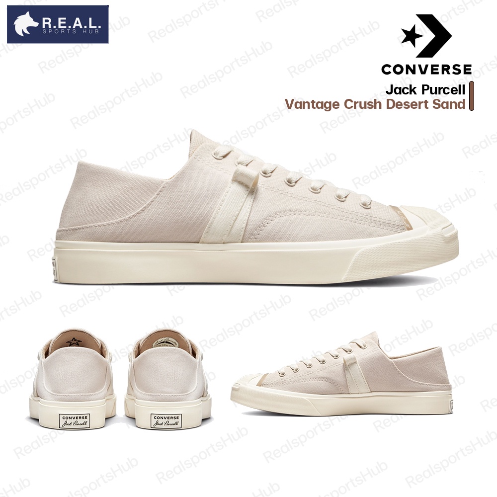 💸ลด15%ใส่โค้ด99WTJP💸รองเท้าผ้าใบ Converse รุ่น Jack Purcell Vantage Crush Low Top Desert Sand รุ่นเห