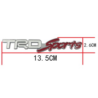 สติกเกอร์ 3D TRD โลโก้ Toyota