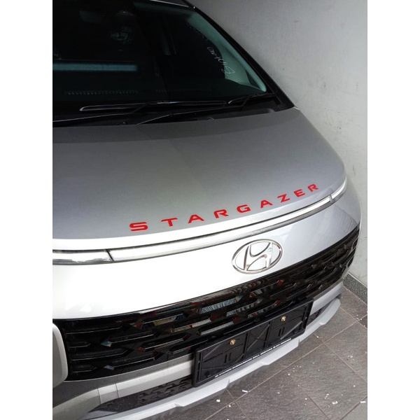 Mesin Hyundai stargazer ฝากระโปรงสัญลักษณ์สัญลักษณ์ตัวอักษรเขียน