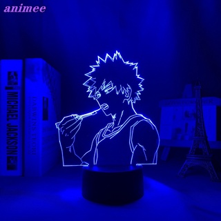 โคมไฟกลางคืน Led 3d ลายอนิเมะ My Hero Academia มังงะ My Hero Academia Katsuki Bakugo สําหรับตกแต่งห้อง ของขวัญวันเกิด