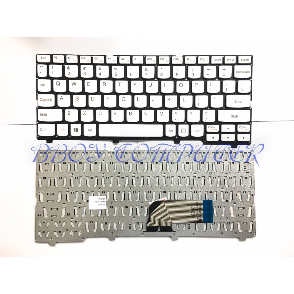 LENOVO Keyboard คีย์บอร์ด LENOVO Ideapad 100S 100S -11 100S-11IBY สีขาว