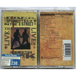 Cassette Tape เทปคาสเซ็ตเพลง Bruce Springsteen อัลบั้ม Live In New York City แสดงสด สองม้วนคู่ ลิขสิทธิ์ ใหม่