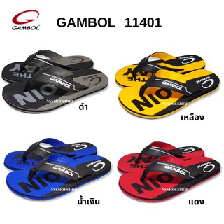 Gambol แกมโบล รองเท้าแตะแบบหนีบ 11401 ของแท้ 100% size 36-44 GM11401 GW11401