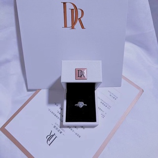 แหวนมอยส์ซาไนต์。แหวนผู้หญิง。 การจำลอง DR One -Caramanda Love Ring Ring Living Mouth สามารถปรับอุปกรณ์ประกอบฉากแต่งงาน