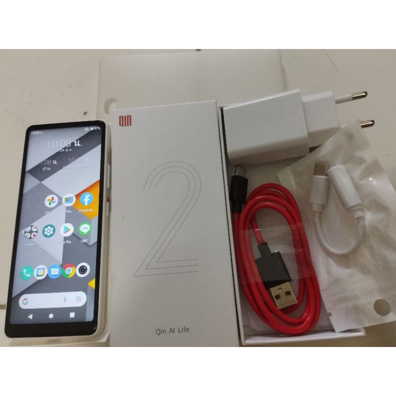 Qin 2 Pro 4G. สมาร์ทโฟนขนาดเล็ก 5.05 นิ้ว Ram 2gb./Rom 64gb. สีขาว Android 9.0
