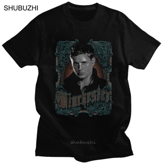 เสื้อยืดผ้าฝ้ายพิมพ์ลายขายดี เสื้อยืดแขนสั้นลําลอง ผ้าฝ้าย พิมพ์ลาย Winchester Brothers Sam Dean Hunter สไตล์วินเทจ สําห