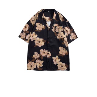 【Kin】เสื้อเชิ้ตลําลอง ผ้าฝ้าย พิมพ์ลาย สําหรับทุกเพศ ไซซ์ M-3XL