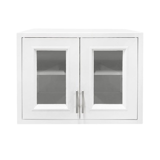 ตู้แขวนคู่กระจก CABIN 87.5x67.5 ซม. สีครีมDOUBLE WALL CABINET CABIN GLASS 87.5x67.5CM CREAM