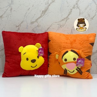 หมอนอิง สี่เหลี่ยม หมีพูห์ / ทิกเกอร์ pooh / tigger ขนาด 17 นิ้ว  (ตัวเลือก)