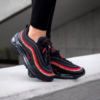 #Nike Air max 97 black university red print (animal)