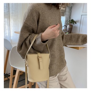 " SISHOP " Trendy simple diagonal bag  ถ่ายจากสินจริง