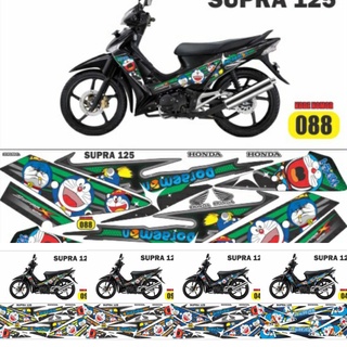 สติกเกอร์ ลายคลื่น 125 คลื่น สําหรับ Honda Supra x Doraemon