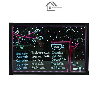 ป้ายไฟ LED เขียนได้ลบได้ 40x60 ซม. รุ่น NWB-40602