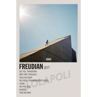 โปสเตอร์ ลายปกอัลบั้ม Freudian ศิลปิน Daniel Caesar