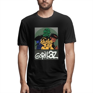 [COD]เสื้อยืดแขนสั้น พิมพ์ลายอนิเมะ Gorilaz Rock Band Music แฟชั่นสําหรับผู้ชาย 2022S-5XL