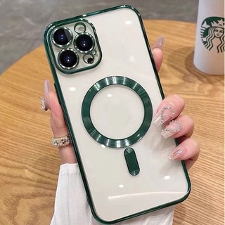 พร้อมส่ง เคสนิ่มชาร์จได้ สำหรับ iPHONE 14/14pro/14promax/14plus/11/11pro/11promax เคสกันกล้อง พร้อมเลนส์กล้อง 006