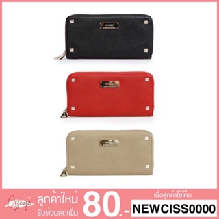 ✨Best Seller✨ MANGO TOUCH กระเป๋าสตางค์ รุ่น pin saffiano leather wallet