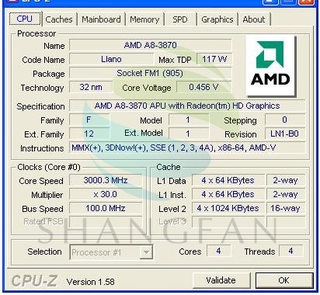 Amd A8 Series A8 3800 A8 3870 A870 3ghz 100w Quadcore Cu Rocessor Ad3870wnz43gx A8 3870k Socket Fm1 905in ราคาท ด ท ส ด