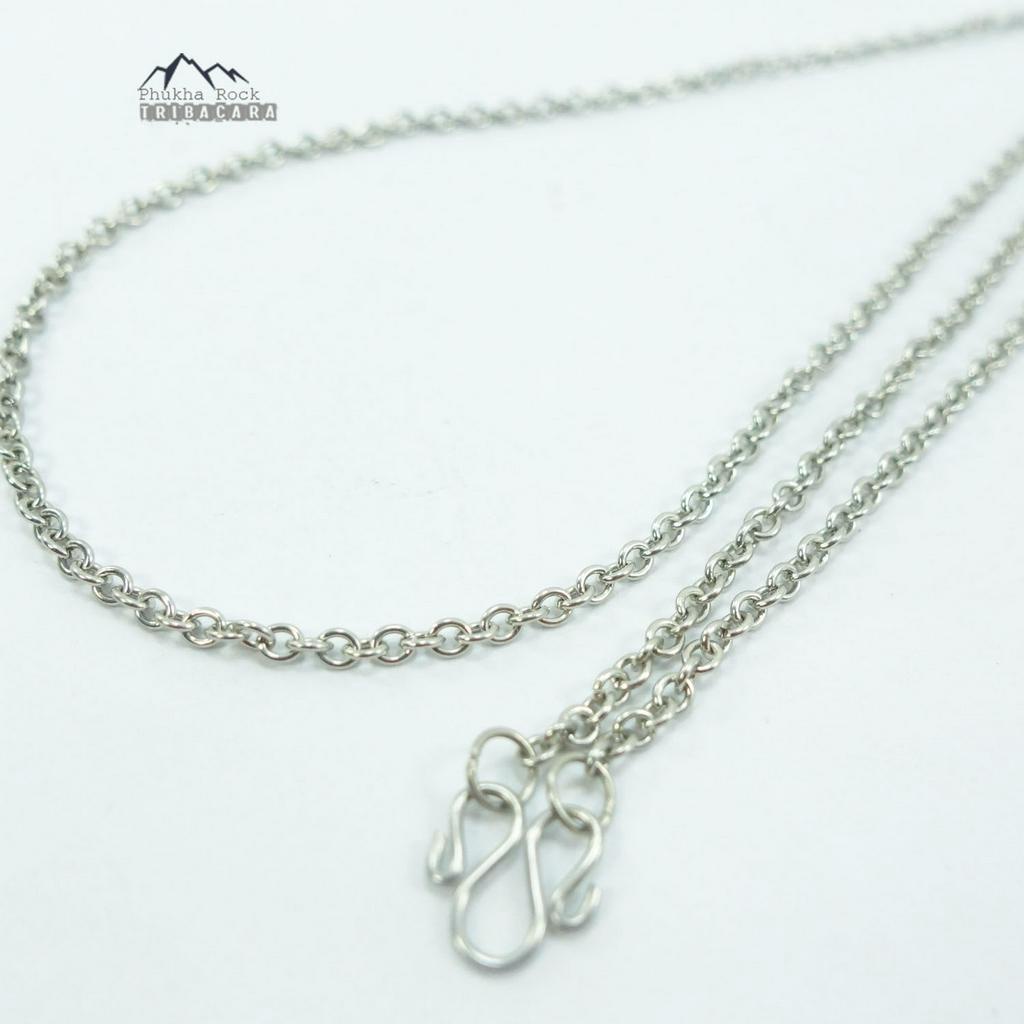 C57 ลายโซโอ ขนาด 2.5 มม สร้อยคอ ห้อยพระ สร้อยสแตนเลสแท้ สร้อยพระ stainless necklace