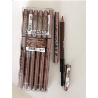 12 แท่ง คิ้วปลอกเหล็ก SIVANNA COLORS STORY EYEBROW PENCIL No.ES004