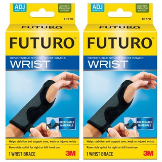 Futuro Wristอุปกรณ์พยุงข้อมือฟูทูโร่รุ่น10770ชนิดปรับกระชับได้เสริมแถบเหล็ก2ชิ้น