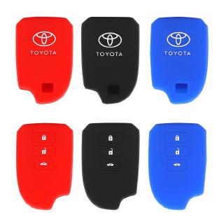 เคสรีโมทกุญแจรถยนต์ แบบซิลิโคน สำหรับ Toyota Vios 2016-2018