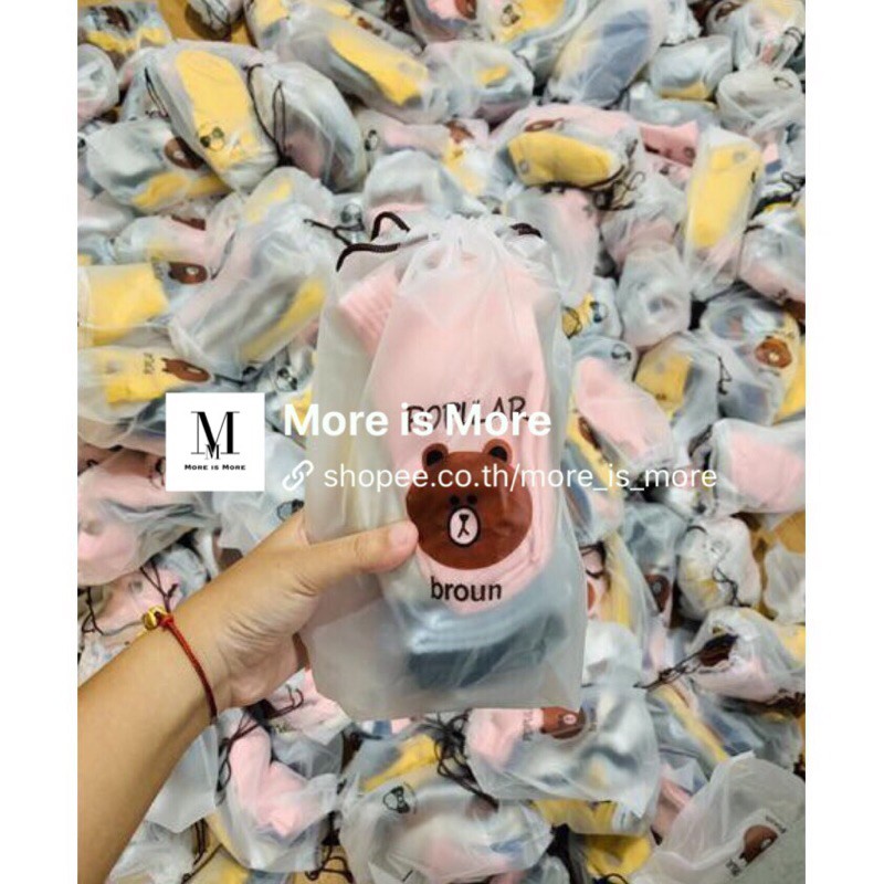ถุงเท้าผู้หญิ่ง 🧸ลายหมี🔥1แพค10คู่10สี🔥ถุงเท้าน่ารัก ถุงเท้สข้อสั้น สไตล์ญี่ปุ่น พร้อมส่ง