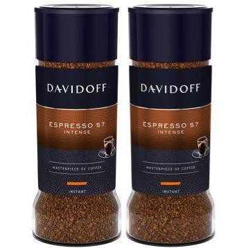 Davidoff Cafe Espresso 57 แดวิดอฟฟ์ คาเฟ่ เอสเพรสโซ 57 กาแฟสำเร็จรูป 100g. (แพคคู่)