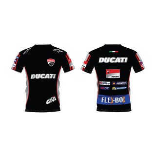 เสื้อพิมพ์ลาย Ducati ใส่สบาย ราคาถูก ผ้าเกรดพรีเมียม เสื้อยืดคอกลม