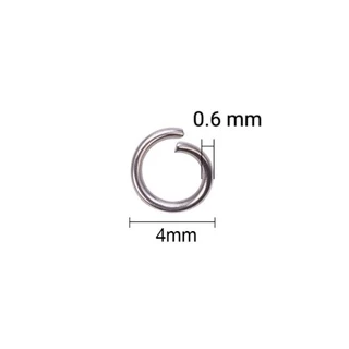 ห่วงสแตนเลส 10-200 ชิ้น สำหรับเชื่อมต่อขนาด 4 5 6 7 8 9 mm. สร้อยคอ กำไร สายคล้องแมส ส่งจากไทย อะไหล่เครื่องประดับ
