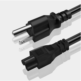 Premium AC Power Cable สายไฟ พรีเมี่ยม หัวสามรู หัวกลม สายกลม ยาว 1.5 เมตร คอมพิวเตอร์ โน็ตบุ๊ค เครื่องใช้ไฟ้า Notebook