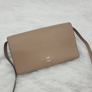 แท้💯🇺🇸Coach คลัชสะพายข้าง FOLDOVER CROSSBODY CLUTCH #Coach30256