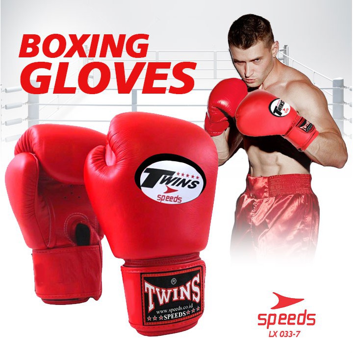 Speeds นวมชกมวย 10OZ 120Z Twins Sports Punch นวมชกมวย 033-7