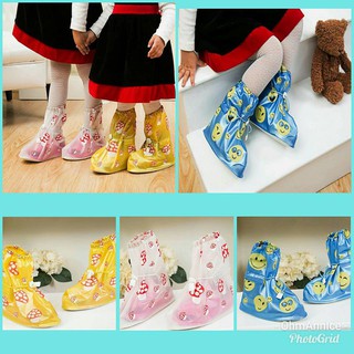 รองเท้าใส่คลุมรองเท้ากันฝนสำหรับเด็ก มีไซด์ S M L XL