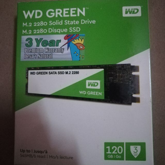 WD GREEN SATA SSD M.2 2280