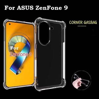 สําหรับ ASUS ZenFone 9 10 เคส ELVEV นิ่ม TPU ใส กันลื่น เคสโทรศัพท์