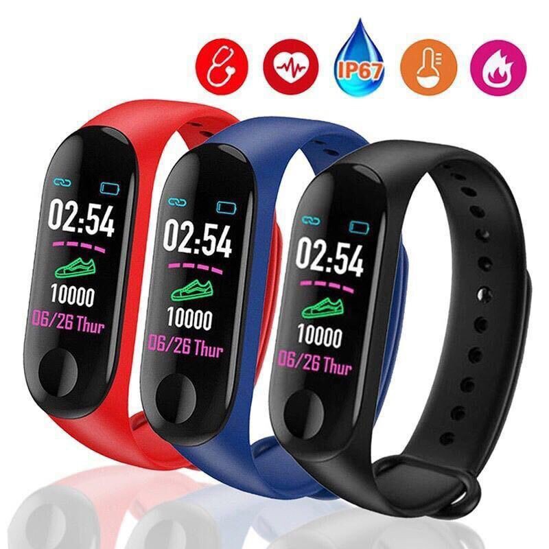 พร้อมส่ง M3  Smart Watch นับก้าวเดิน วัดเต้นหัวใจ Bluetooth รองรับ IOS&amp;Android สินค้าขายดี สายรัดข้อมืออัจฉริยะ นาฬิกาอั