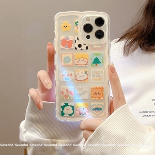 👏Ready Stock🎀 เคสโทรศัพท์มือถือใส แบบนิ่ม ลายกราฟฟิตี้ ป้องกันเลนส์ สําหรับ Compatible For iPhone 13 12 11 Pro Max SE2020 X XR Xs Max 7 8 Plus