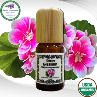 Geranium USDA Organic Essential Oil น้ำมันหอมระเหย เจเรเนียม ออร์แกนิค