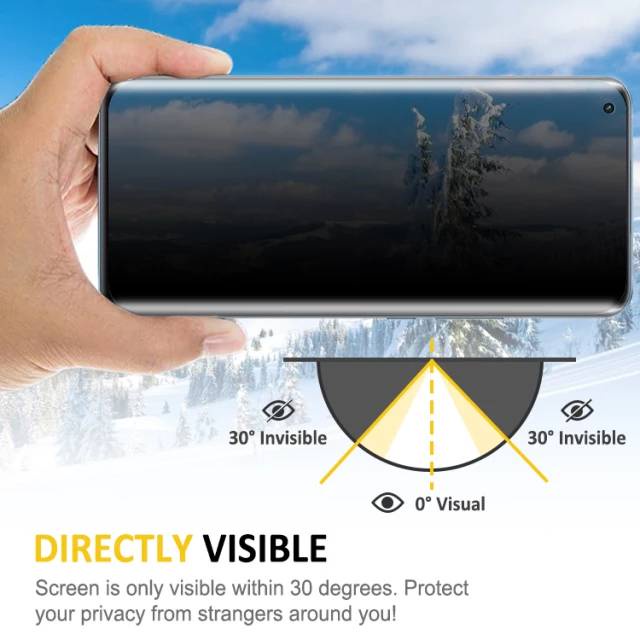 💦ฟิล์มกระจกกันมองสำหรับมือถือจอโค้ง💦ฟิล์มกันเสือก กันแอบมอง กันคนมองจอ ฟิล์มกันมองจอโค้ง - รูปที่ 5